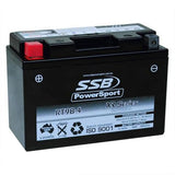 MOTORCYCLE AND POWERSPORTS BATTERY (YT9B-4) AGM 12V 8AH 200CCA BY SSB HIGH PERFO