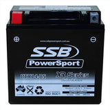 MOTORCYCLE AND POWERSPORTS BATTERY (YTX14-BS) AGM 12V 12AH 290CCA SSB HIGH PERFO
