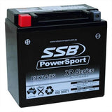 MOTORCYCLE AND POWERSPORTS BATTERY (YTX14-BS) AGM 12V 12AH 290CCA SSB HIGH PERFO
