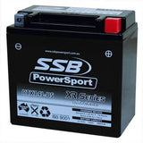 MOTORCYCLE AND POWERSPORTS BATTERY (RTX14L-BS) AGM 12V 12AH 290CCA BY SSB HIGH P