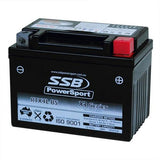 MOTORCYCLE AND POWERSPORTS BATTERY (YTX4L-BS) AGM 12V 3AH 105CCA SSB HIGH PERFOR