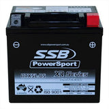 MOTORCYCLE AND POWERSPORTS BATTERY (YTX5L-BS) AGM 12V 6AH 195CCA BY SSB HIGH PER