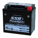 MOTORCYCLE AND POWERSPORTS BATTERY (YTX5L-BS) AGM 12V 6AH 195CCA BY SSB HIGH PER