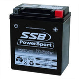 MOTORCYCLE AND POWERSPORTS BATTERY (YTX7L-BS) AGM 12V 6AH 175CCA BY SSB HIGH PER