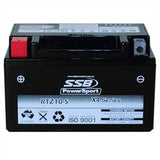 MOTORCYCLE AND POWERSPORTS BATTERY (YTZ10-S) AGM 12V 8.6AH 210CCA BY SSB HIGH PE