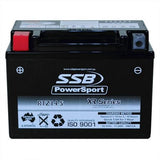 MOTORCYCLE AND POWERSPORTS BATTERY (YTZ14-S) AGM 12V 11.2AH 340CCA SSB HIGH PERF