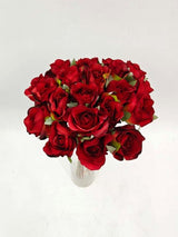 Artificial Rose Bud Posy - Red - 20 Buds - 29cm