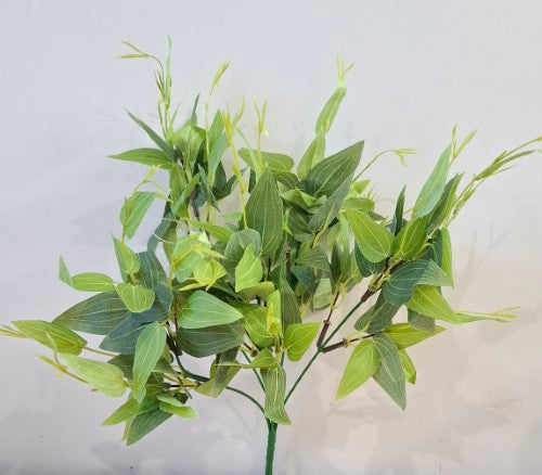 Artificial Clematis Leaf Bush - Green