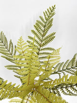 Artificial Fern Leaf Bush - Green and Yellow