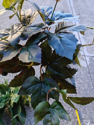 Artificial Sycamore Leaf Bush - Green and Red
