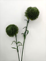 Artificial Pom Pom Flower Spray - Green - 9 x 7cm Flower