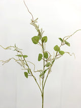 Artificial Caterpillar Flower Spray - White and Green
