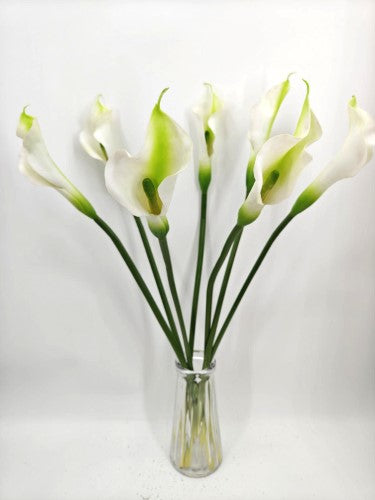 Artificial Calla Lily Flower Stem - Large - White