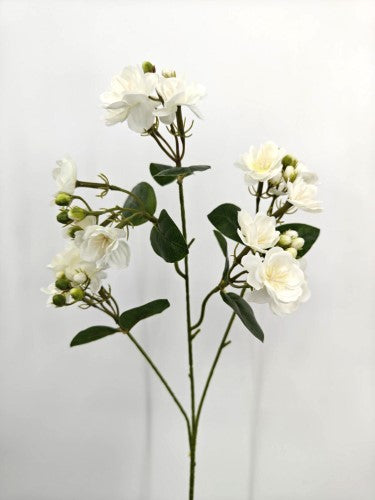 Artificial Jasmine Flower Spray - White - 65cm