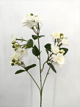 Artificial Jasmine Flower Spray - White - 65cm