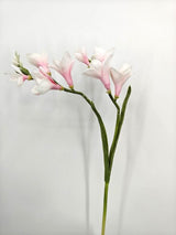 Artificial Freesia Flower Spray - Real Touch - Pink - 57cm