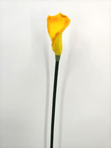 Artificial Calla Lily Flower Spray - Orange - 65cm