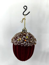 Christmas Tree Baubles - Large Burgundy - Box of 4