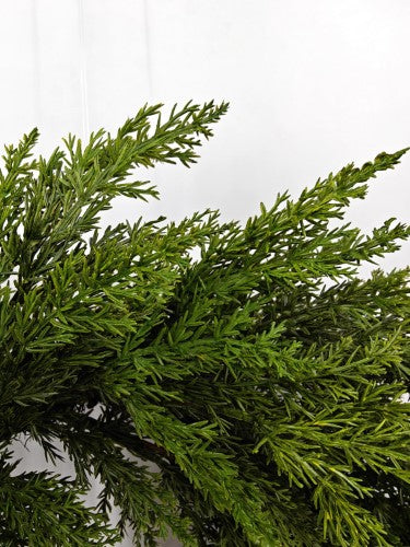 Artificial Cypress Wreath - Real Touch - 50cm