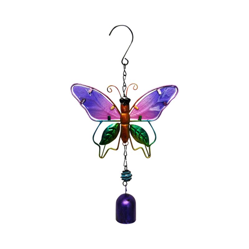 Ornament - Garden Glass B'fly (Purple)