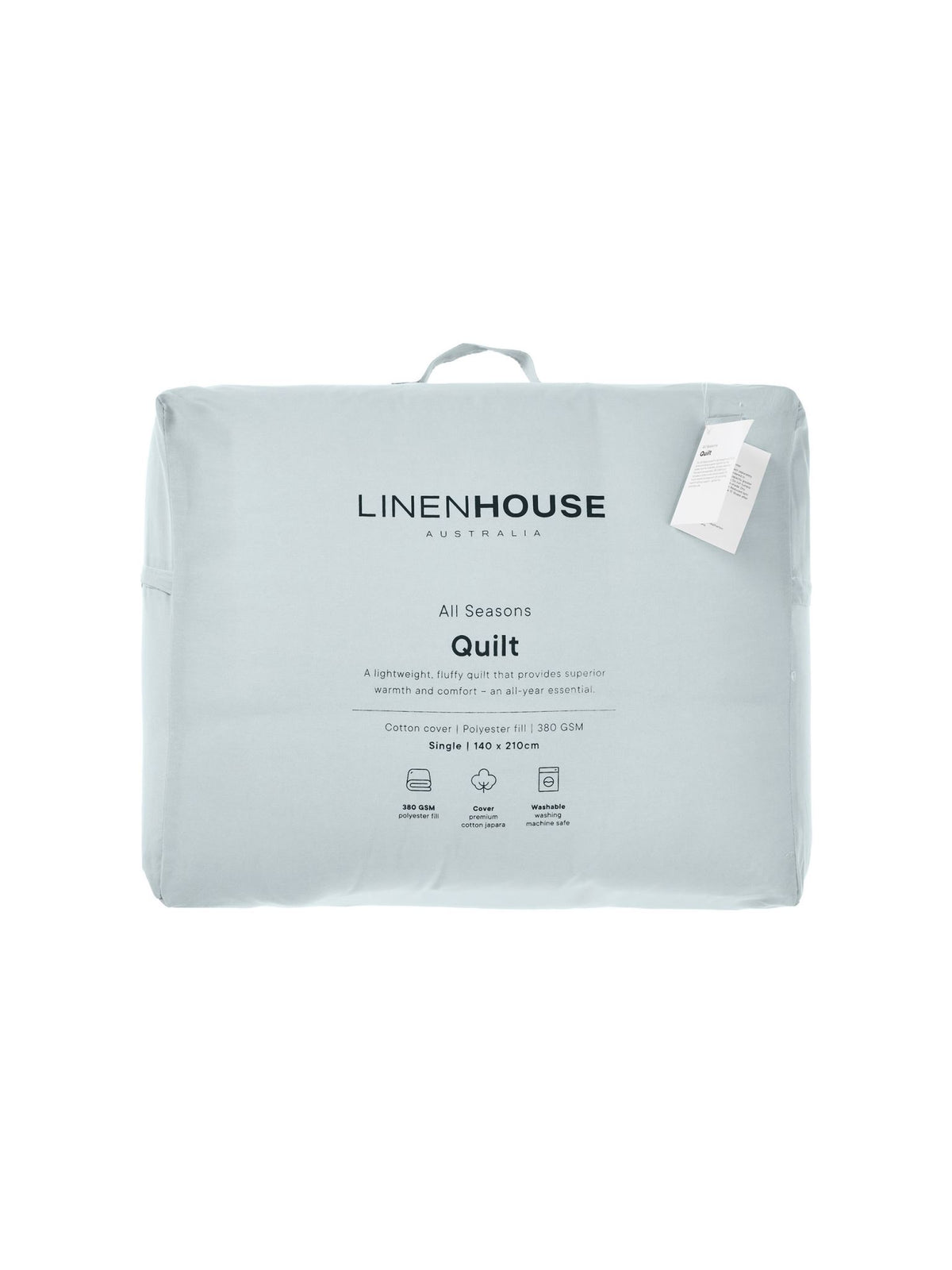 All Seasons Duvet Inner By Linen House - White - Single