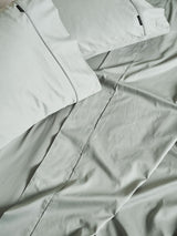 Augusta Sheet Set By Linen House - Green Gum - Queen