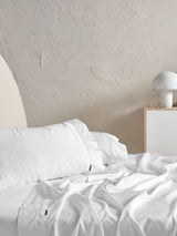 Augusta Sheet Set By Linen House - White - King