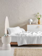Augusta Sheet Set By Linen House - White - Single