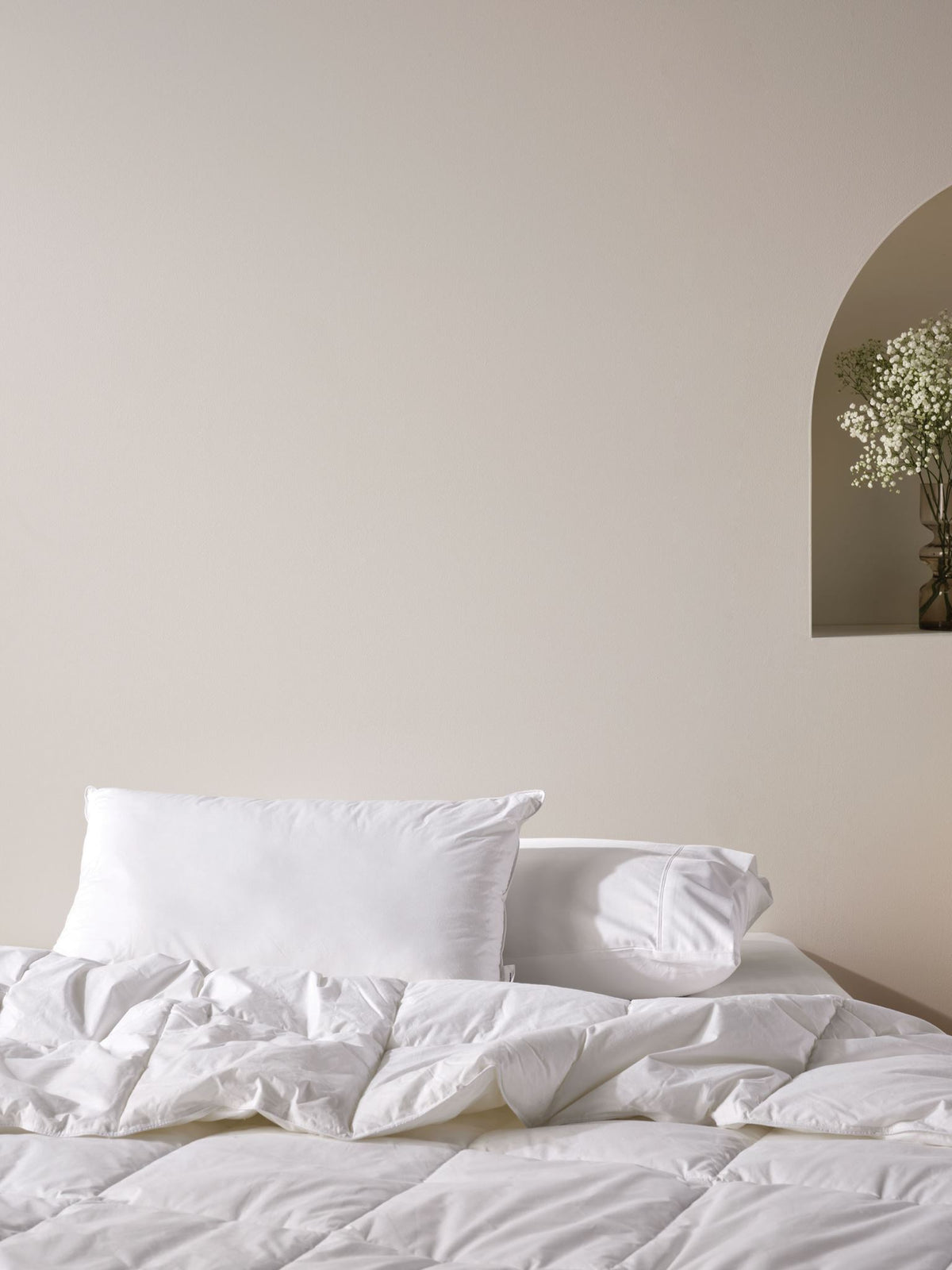 Bamboo Blend Pillow By Linen House - White - Standard