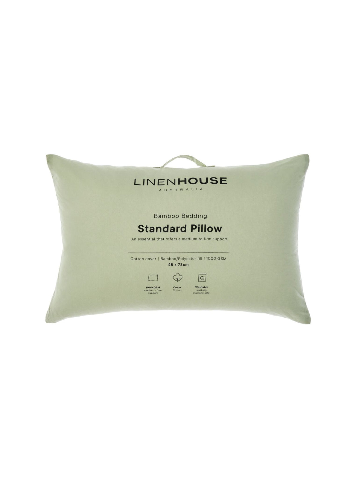 Bamboo Blend Pillow By Linen House - White - Standard