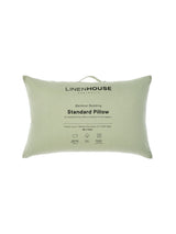 Bamboo Blend Pillow By Linen House - White - Standard