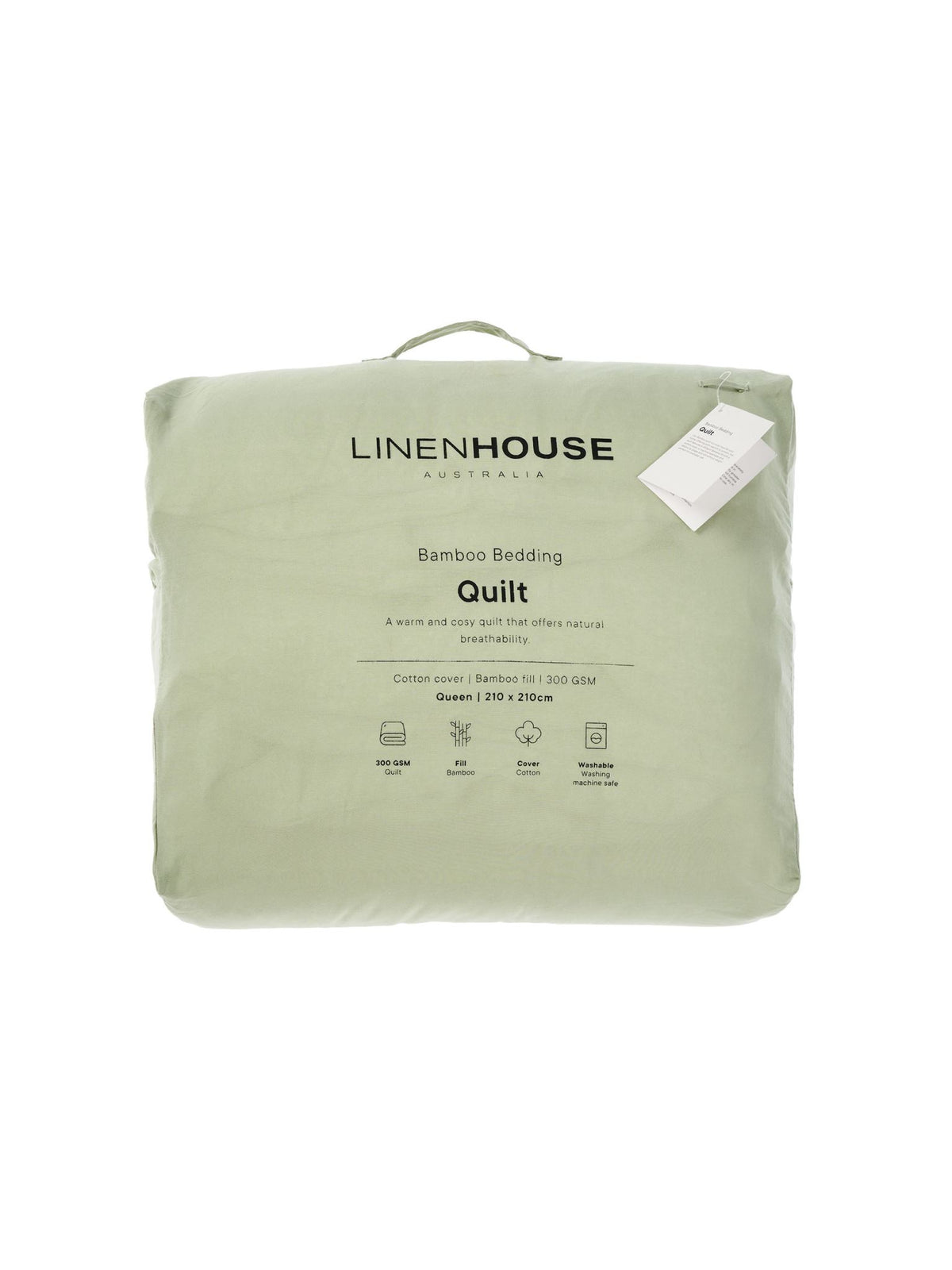 Bamboo Duvet Inner By Linen House - White - Single