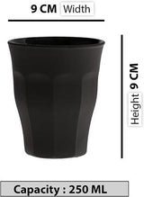 Duralex - Picardie Black Tumbler 90ml - Set 6