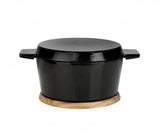 Magnetic trivet in acacia wood, 28cm, securely holds cookware for effortless serving while protecting surfaces.