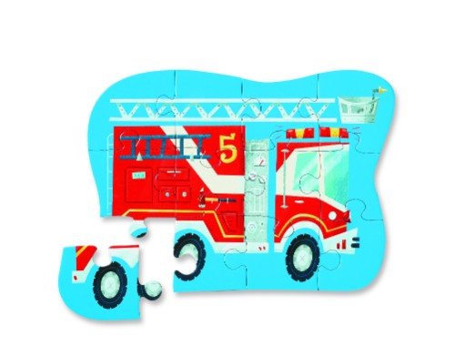 Croc Creek Mini Shaped Box Puzzle - Fire Truck (12PC)