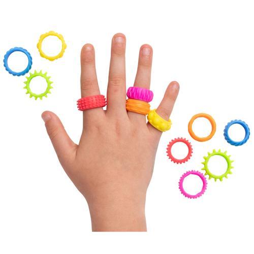 Sensory Sprouts Textured Fidget Rings Set of 12