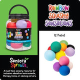 Sensory Sprouts Rainbow Squishy Sensations Jar of 12