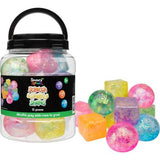 Sensory Sprouts Stretch & Sparkle Shapes Jar of 12