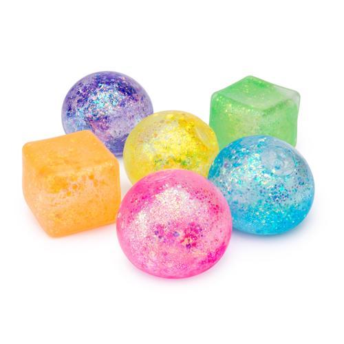 Sensory Sprouts Stretch & Sparkle Shapes Jar of 12