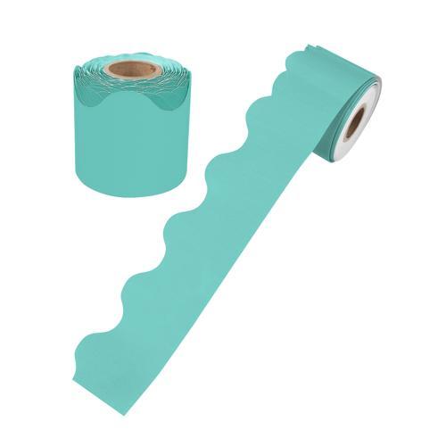 LCBF Growing Minds Teal Rolled Scalloped Border