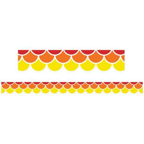 LCBF Warm Tones Scallops Border Pk12