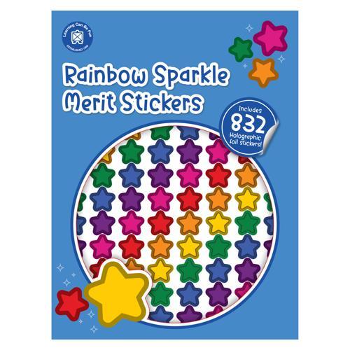 LCBF Rainbow Sparkle Merit Stickers