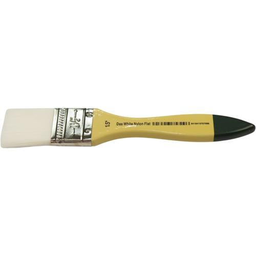 DAS S8015 White Nylon Flat Brush 1.5"