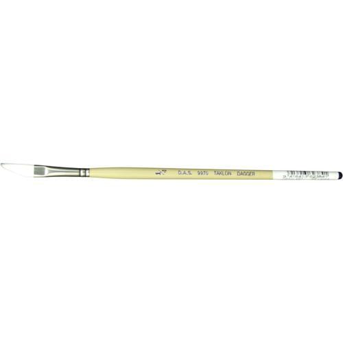 DAS S9970 White Taklon Dagger Paint Brush 1/4"