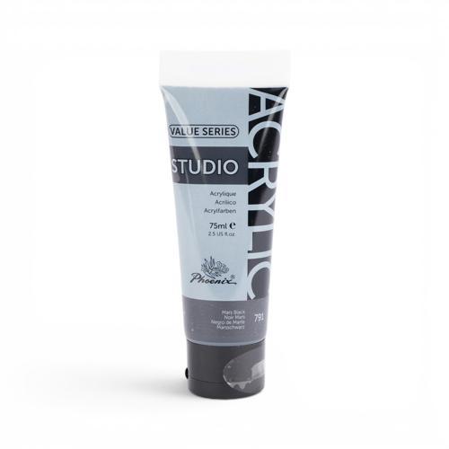 Phoenix Acrylic Paint 75ml Mars Black (791)