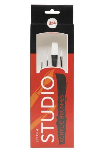 DAS Studio Acrylic Brushes Set of 4