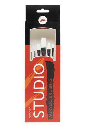 DAS Studio Acrylic Brushes Set of 6