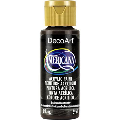 DecoArt Americana Acrylic 59ml (2oz) Traditional Burnt Umber