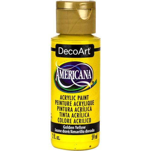DecoArt Americana Acrylics 59ml (2oz) Golden Yellow