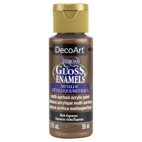 DecoArt Americana Gloss Enamel 59ml (2oz) Rich Espresso